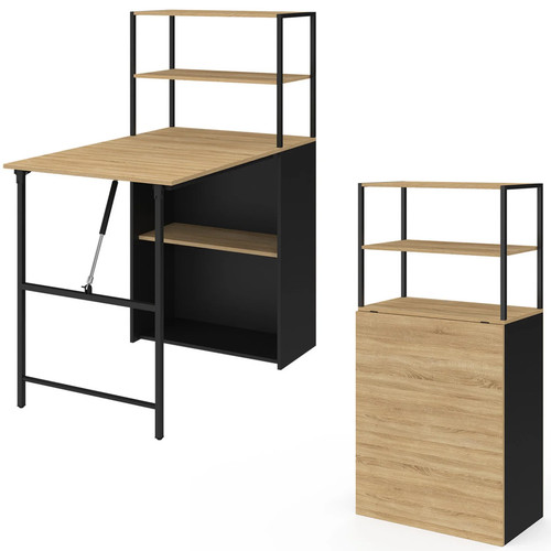 Bureau bibliothèque pliable